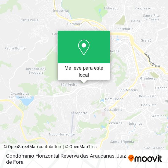 Condominio Horizontal Reserva das Araucarias mapa