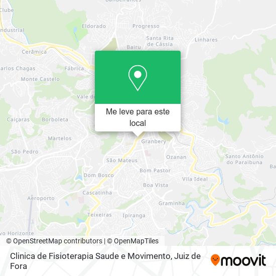 Clinica de Fisioterapia Saude e Movimento mapa