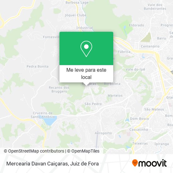 Mercearia Davan Caiçaras mapa