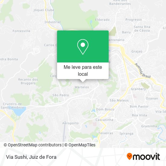 Via Sushi mapa