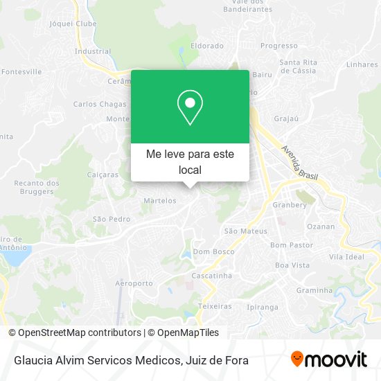 Glaucia Alvim Servicos Medicos mapa