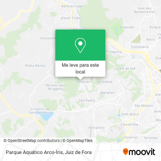 Parque Aquático Arco-Íris mapa