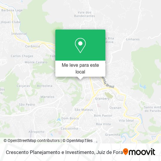 Crescento Planejamento e Investimento mapa
