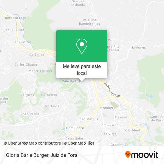 Gloria Bar e Burger mapa