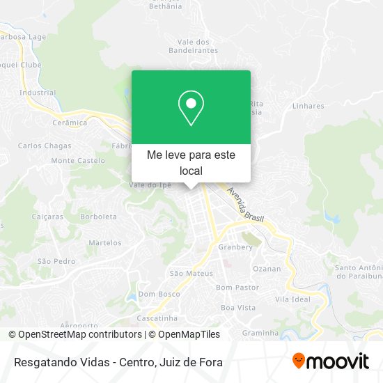 Resgatando Vidas - Centro mapa