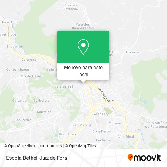 Escola Bethel mapa