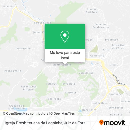 Igreja Presbiteriana da Lagoinha mapa