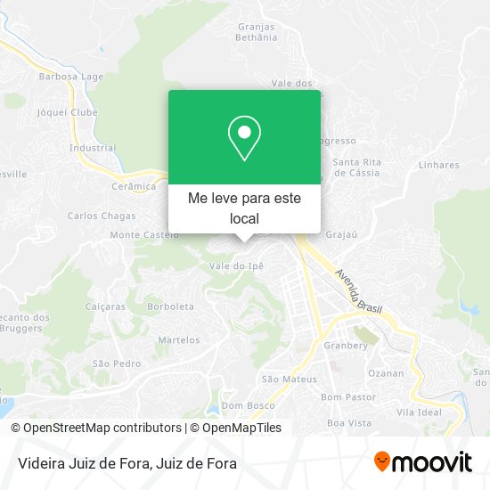 Videira Juiz de Fora mapa
