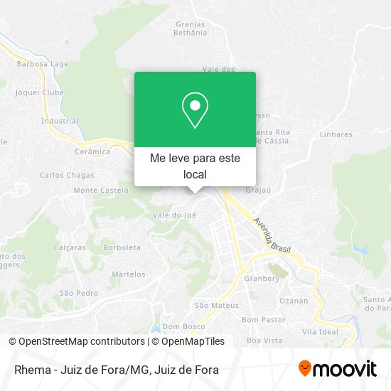 Rhema - Juiz de Fora/MG mapa