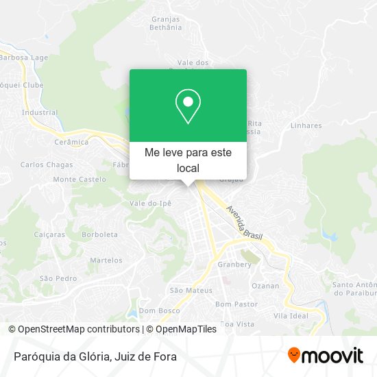 Paróquia da Glória mapa