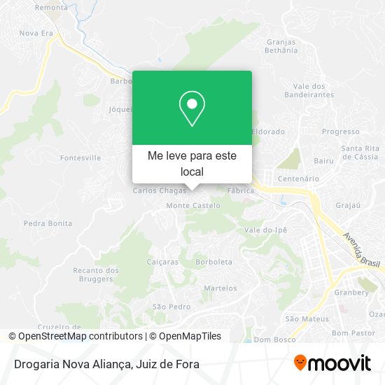 Drogaria Nova Aliança mapa