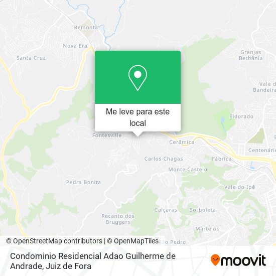 Condominio Residencial Adao Guilherme de Andrade mapa