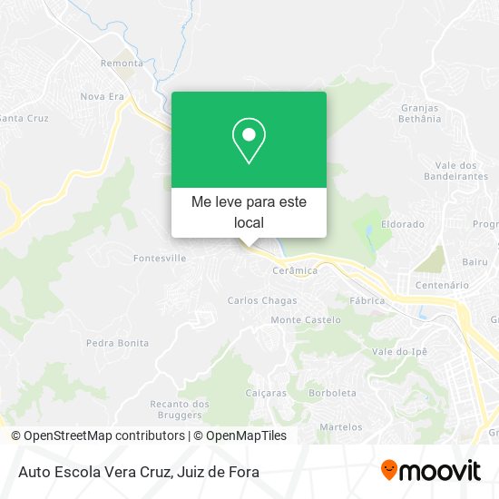 Auto Escola Vera Cruz mapa