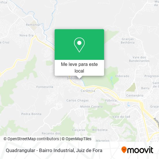 Quadrangular - Bairro Industrial mapa