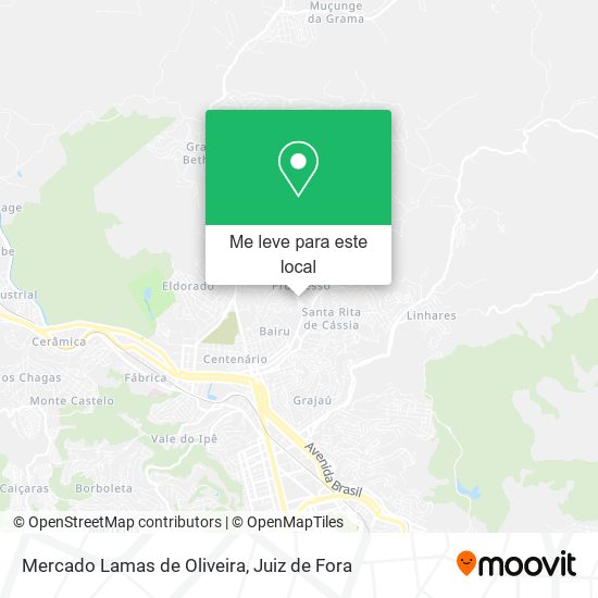 Mercado Lamas de Oliveira mapa