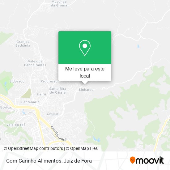 Com Carinho Alimentos mapa