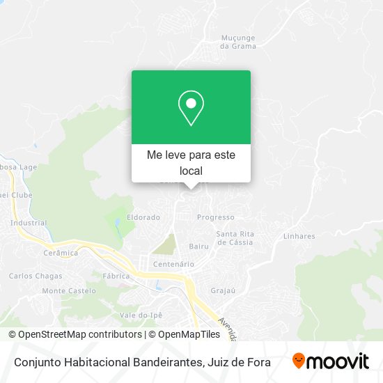 Conjunto Habitacional Bandeirantes mapa