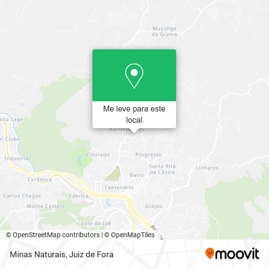 Minas Naturais mapa