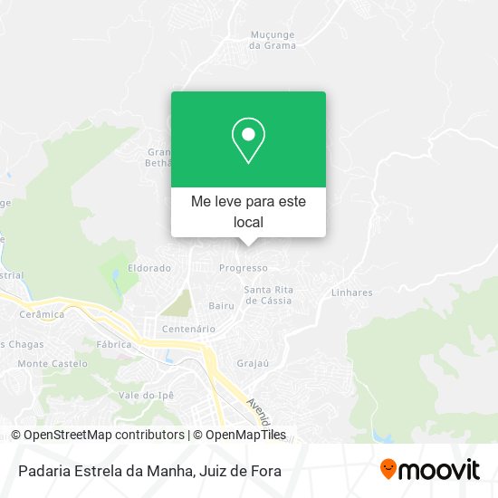 Padaria Estrela da Manha mapa