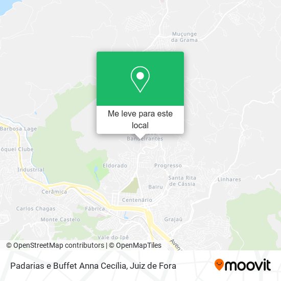 Padarias e Buffet Anna Cecília mapa