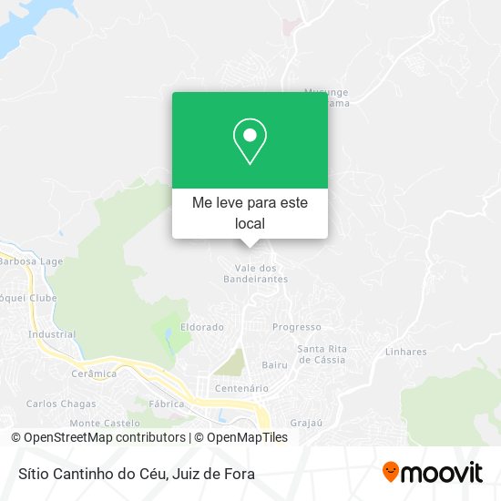 Sítio Cantinho do Céu mapa