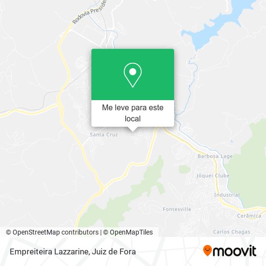 Empreiteira Lazzarine mapa
