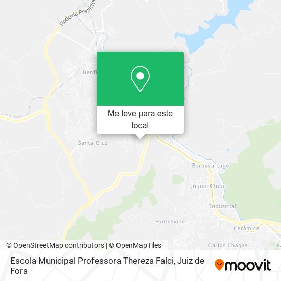 Escola Municipal Professora Thereza Falci mapa