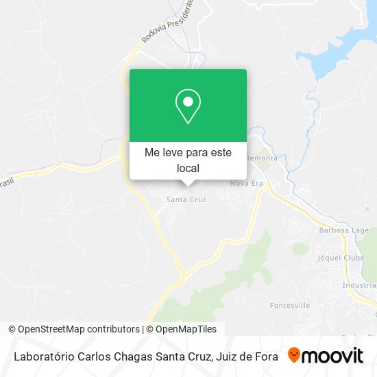 Laboratório Carlos Chagas Santa Cruz mapa