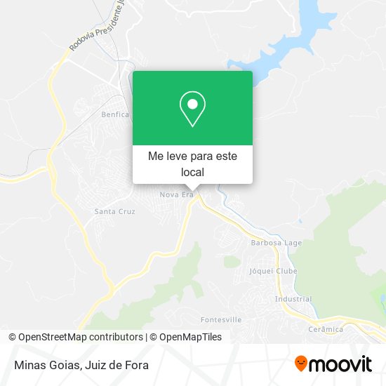 Minas Goias mapa