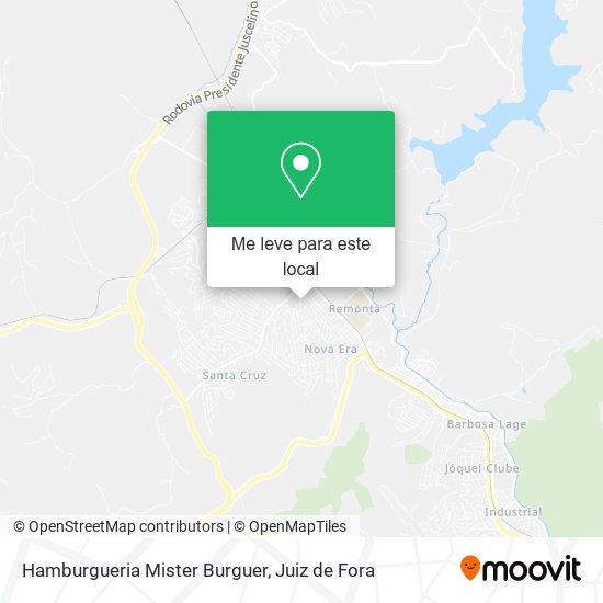 Hamburgueria Mister Burguer mapa