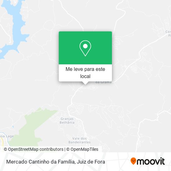 Mercado Cantinho da Família mapa
