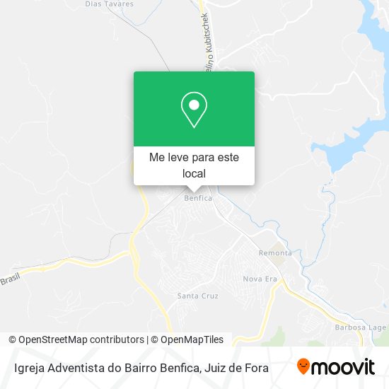 Igreja Adventista do Bairro Benfica mapa