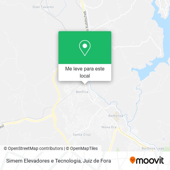 Simem Elevadores e Tecnologia mapa