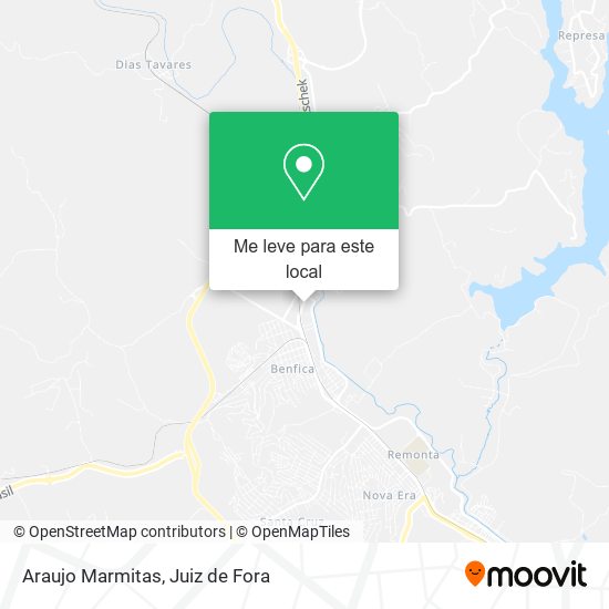 Araujo Marmitas mapa