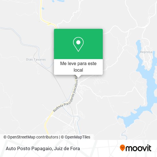 Auto Posto Papagaio mapa