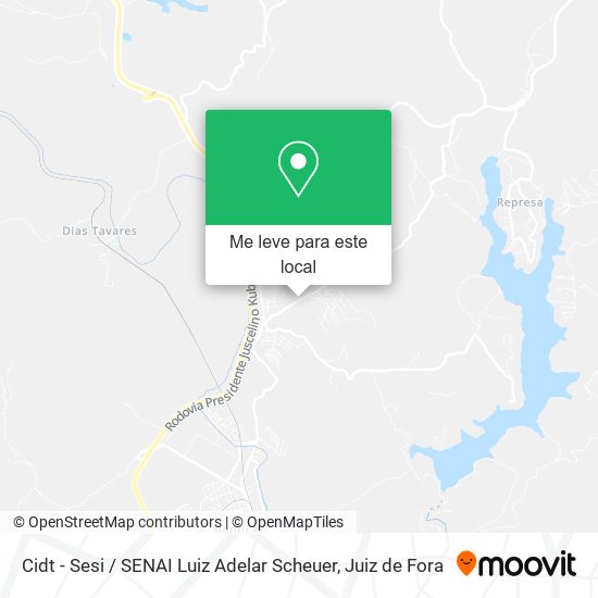 Cidt - Sesi / SENAI Luiz Adelar Scheuer mapa