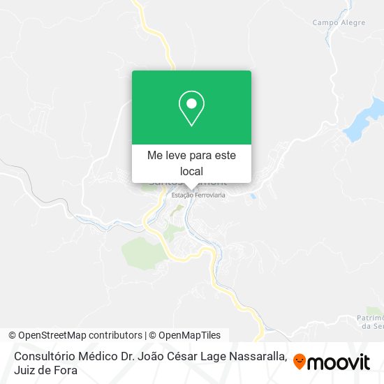 Consultório Médico Dr. João César Lage Nassaralla mapa