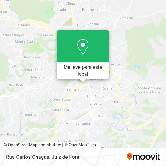 Rua Carlos Chagas mapa