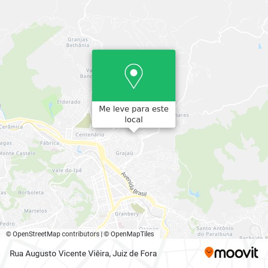 Rua Augusto Vicente Viêira mapa