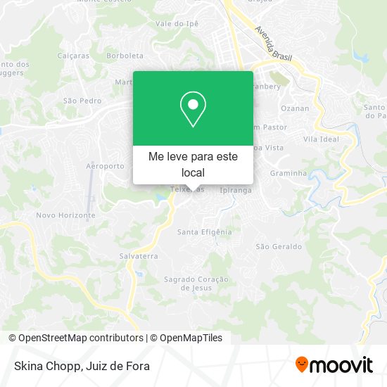 Skina Chopp mapa