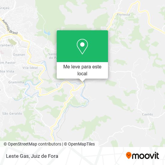 Leste Gas mapa