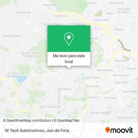 W Tech Automotivos mapa