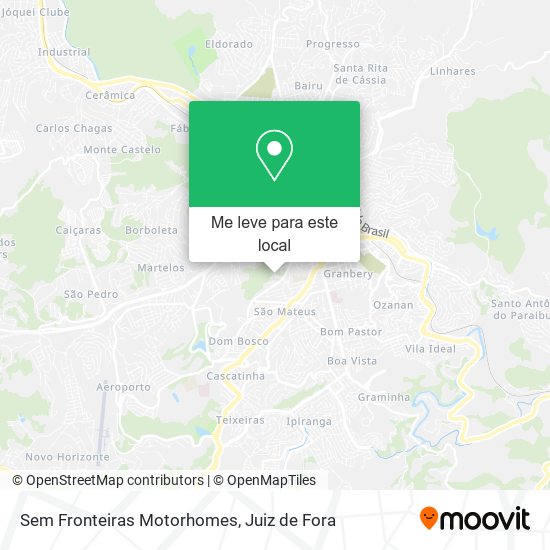 Sem Fronteiras Motorhomes mapa