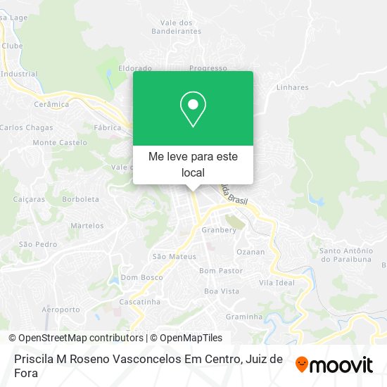 Priscila M Roseno Vasconcelos Em Centro mapa