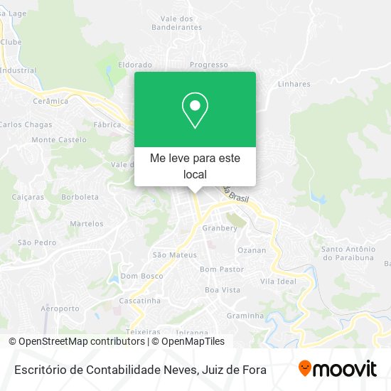 Escritório de Contabilidade Neves mapa