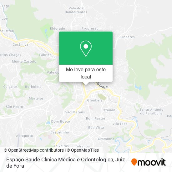 Espaço Saúde Clínica Médica e Odontológica mapa