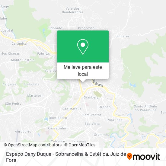 Espaço Dany Duque - Sobrancelha & Estética mapa