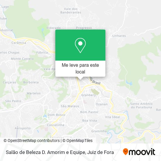 Salão de Beleza D. Amorim e Equipe mapa