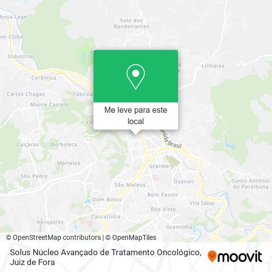 Solus Núcleo Avançado de Tratamento Oncológico mapa