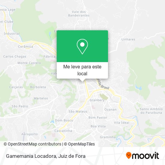 Gamemania Locadora mapa